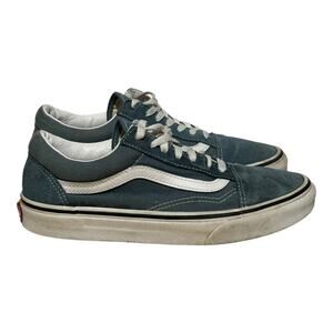 Vans Old Skool Teal Blue Suede Canvas Women’s Size 7 Skate Sneakers